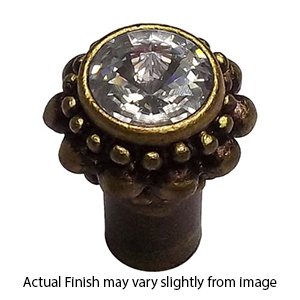 865 - Cache - Small Round Knob w/Crystal