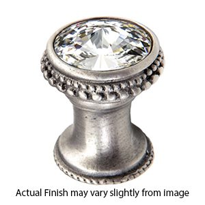 869 - Cache - Beaded Knob w/Large Crystal