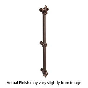 5713 - Charlemagne - Fleur De Lys 18" Appliance Pull - 5/8" Bar