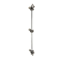 606 - Charlemagne - Fleur De Lys 22" Appliance Pull - 1/2" Bar