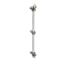 604 - Charlemagne - Fleur De Lys 12" Appliance Pull - 1/2" Bar