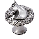 8000 - Ranch Living - Horse in Laurel Leaf Wreath Knob (Left)