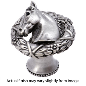 8000 - Ranch Living - Horse in Laurel Leaf Wreath Knob (Left)