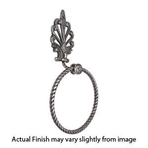 Brass Accents - European Towel Ring - Antique Pewter