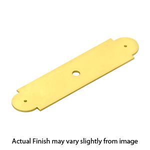 4" Knob Backplate - Polished Brass