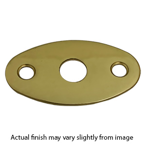 2.25" Cabinet Knob Backplate - Polished Brass