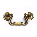 Series 201 - 2" cc Cabinet Drop Pull - Antique Brass