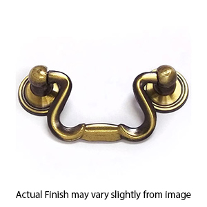 Series 201 - 2" cc Cabinet Drop Pull - Antique Brass