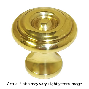 4650 - Colonial 1" Cabinet Knob - Polished Brass