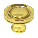 Broadway - Large Round 1.5" Cabinet Knob - Polished Brass