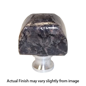 1" Baltic Brown Granite Cabinet Knob - Polished Chrome base