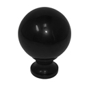 Black Round Cabinet Knob