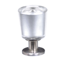 44000 - Flare Crystal Knob - Stainless Steel Base