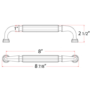 DP257 - Traditional Door Pull