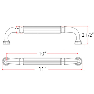 DP257 - Traditional Door Pull