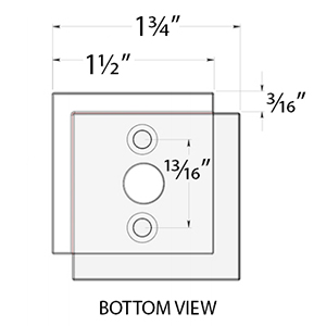 1.75" Modern Door Bumper