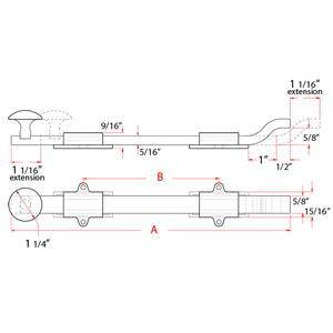 Heavy Duty Offset Surface Bolts