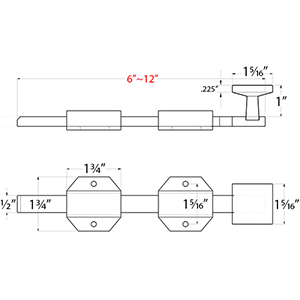 Modern Surface Bolt