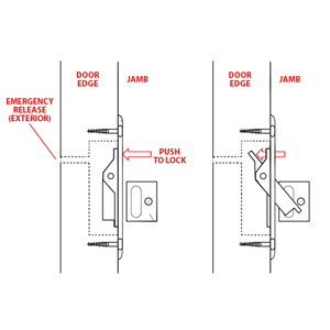 Pocket Door Bolt/ Jamb Bolt