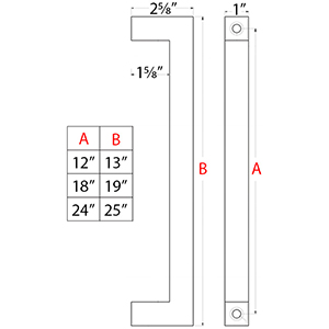 Modern Stainless Steel Door Pull