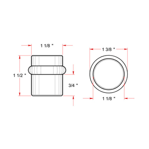 Universal Floor Bumper - Round