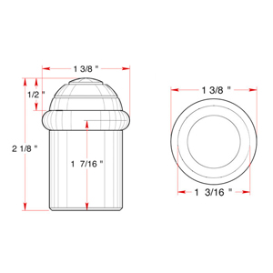 Universal Floor Bumper - Dome