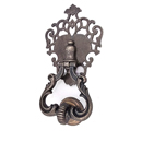 7600-15B - Queen Anne Door Knocker - Antique Pewter