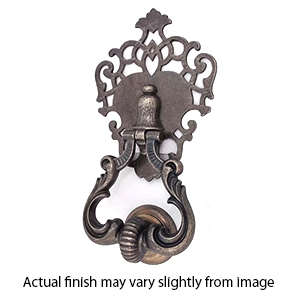 7600-15B - Queen Anne Door Knocker - Antique Pewter