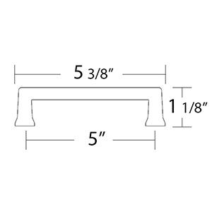 86484 - Art Deco - 5" Alexander Pull