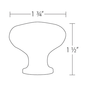 86213 - Arts & Crafts - 1.75" Round Dimpled Knob