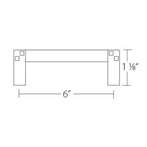 86276 - Arts & Crafts - 6" Mortise & Tenon Pull