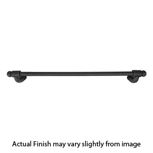 25022 - Wrought Steel - 24" Towel Bar - Rosette # 2