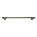 25022 - Wrought Steel - 24" Towel Bar - Rosette # 2