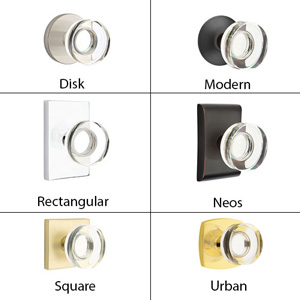 Emtek - Disc Crystal Door Knob