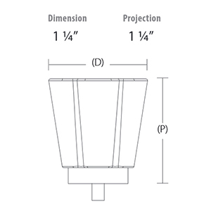 86565 - Forza Crystal Cabinet Knob