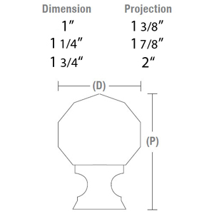 86003 - Diamond Crystal Cabinet Knob