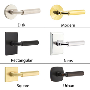 Emtek - Faceted R-Bar Door Lever