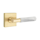 Emtek - White Marble T-Bar Door Lever