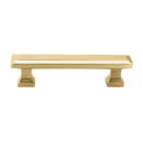 86300 - Geometric Brass - 3.5" Rectangular Cabinet Pull