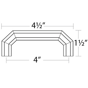 86615 - Hollywood Regency - 4" Riviera Pull