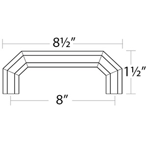 86618 - Hollywood Regency - 8" Riviera Pull