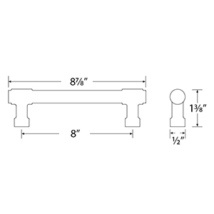 86690 - Industrial Modern - Jasper 8" Pull