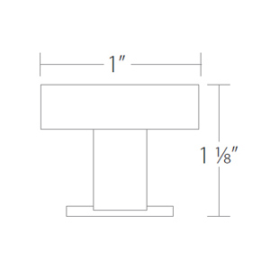 86321 - Mid Century Modern - 1" Cadet Knob