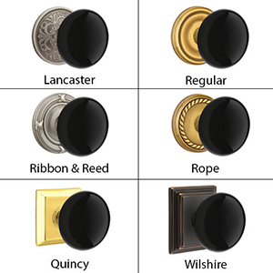 Emtek - Ebony Porcelain Door Knob