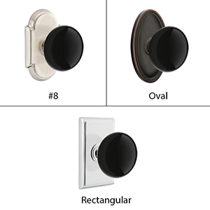 Emtek - Ebony Porcelain Door Knob