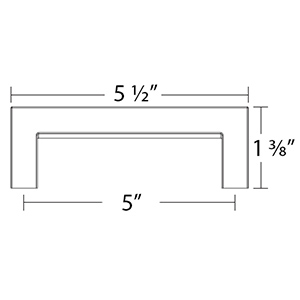 86669 - Rustic Modern - 5"cc Cabinet Pull