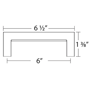 86670 - Rustic Modern - 6"cc Cabinet Pull