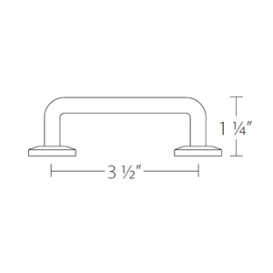 86055 - Sandcast Bronze - 3.5" Rod Pull