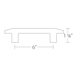 86331 - Sandcast Bronze - 6" Pyramid Pull