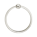 2601 - Traditional Brass - Towel Ring - Rectangular Rosette